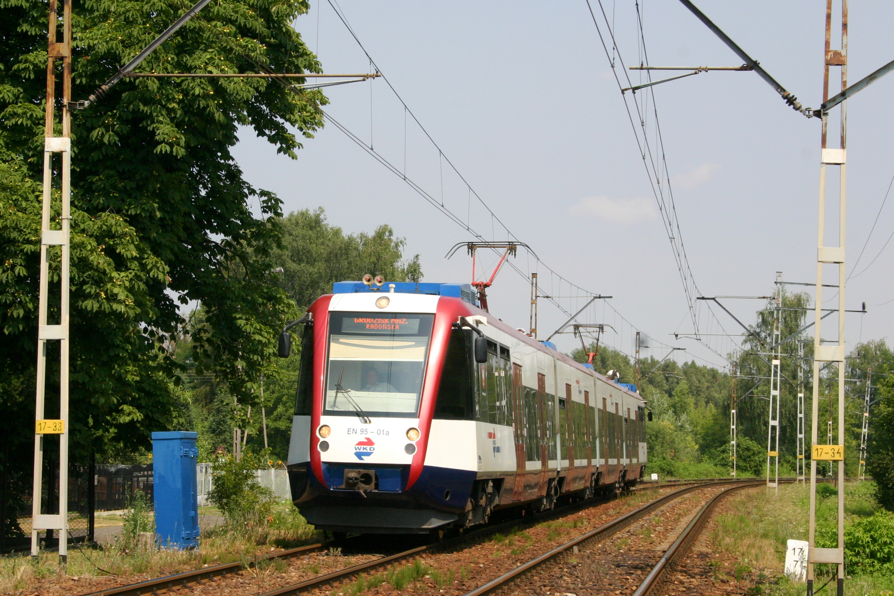 Pociąg EN95 w Komorowie