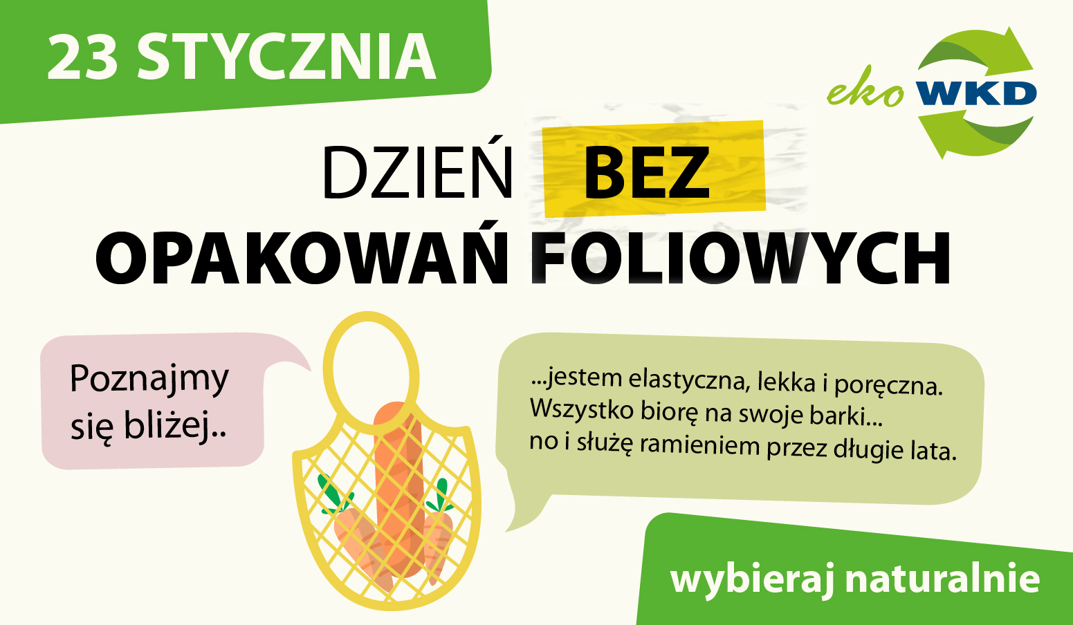 dzień bez opakowań foliowych plakat