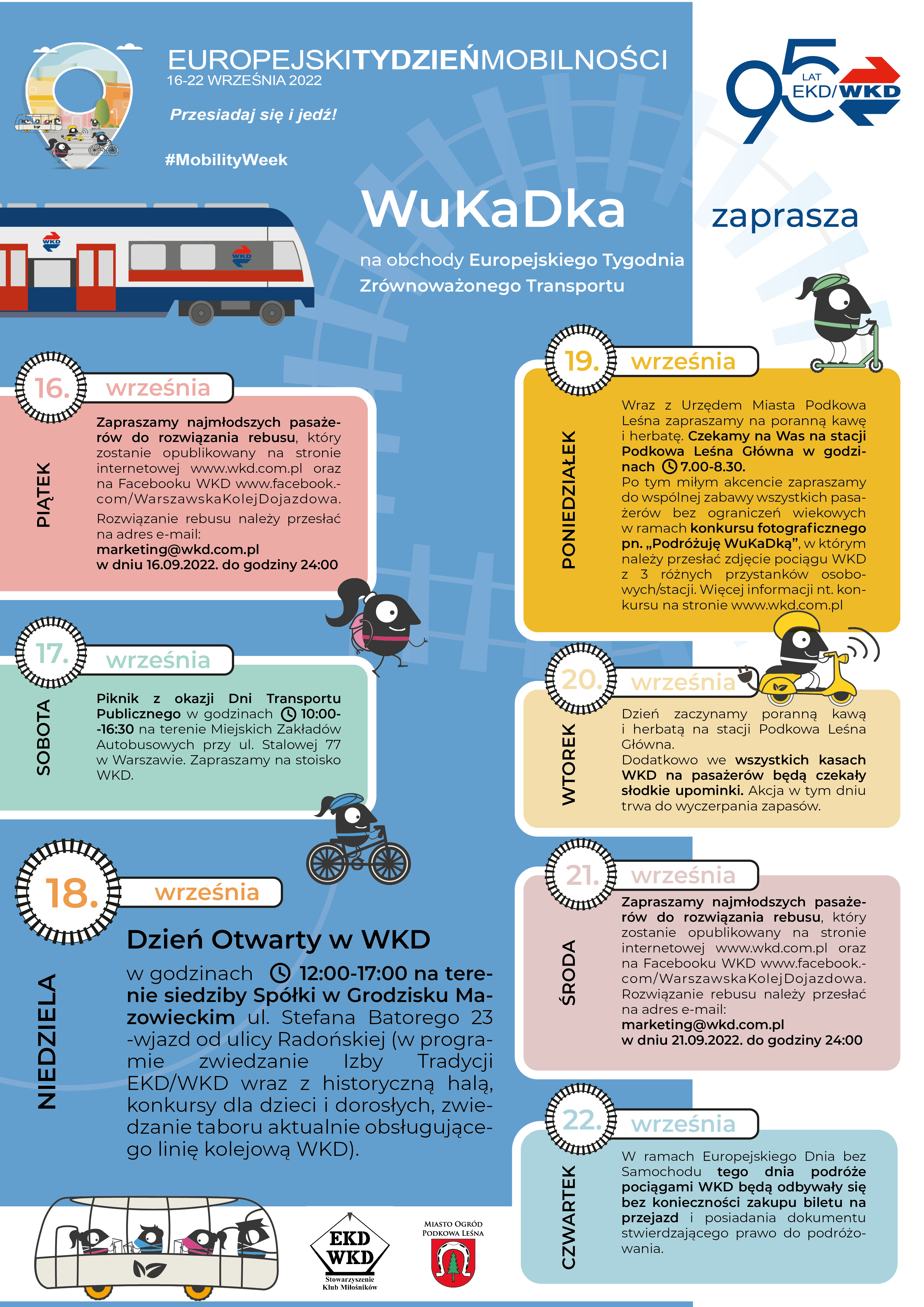 europejski tydzień zrównoważonego transportu plakat