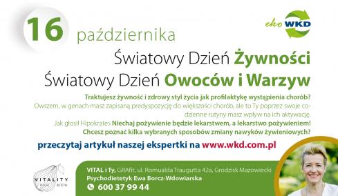 Światowy Dzień Żywności – Światowy Dzień Warzyw i Owoców